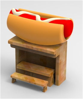 Hot Dog 3d Model Free